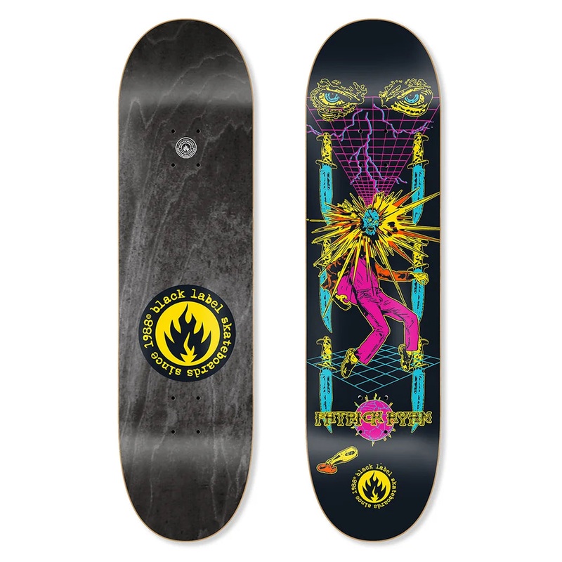 Black Label Patrick Ryan BLACK FUNERAL Deck 8.25″
