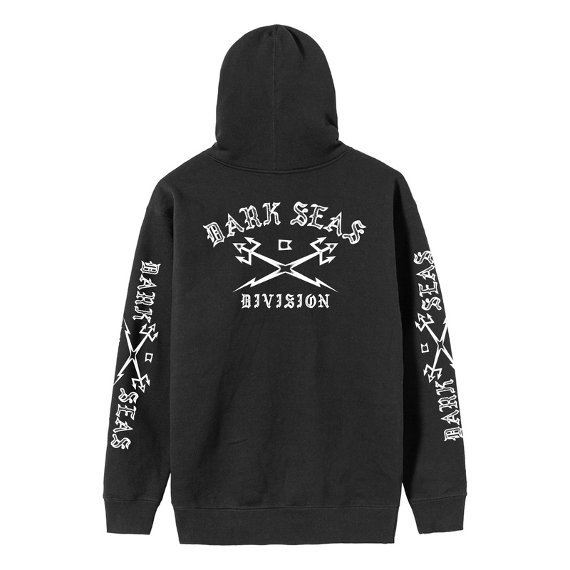 DARK SEAS HEADMASTER GRAVEL ZIP HOOD BLACK MEDIUM