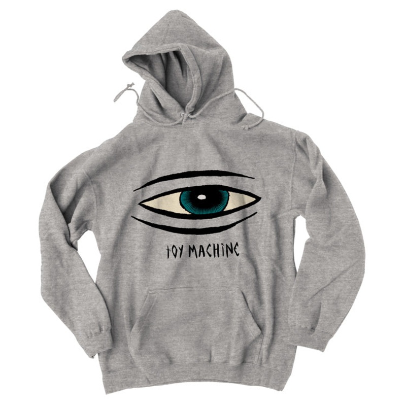 TOY MACHINE SECT EYE HOODY GREY MEDIUM