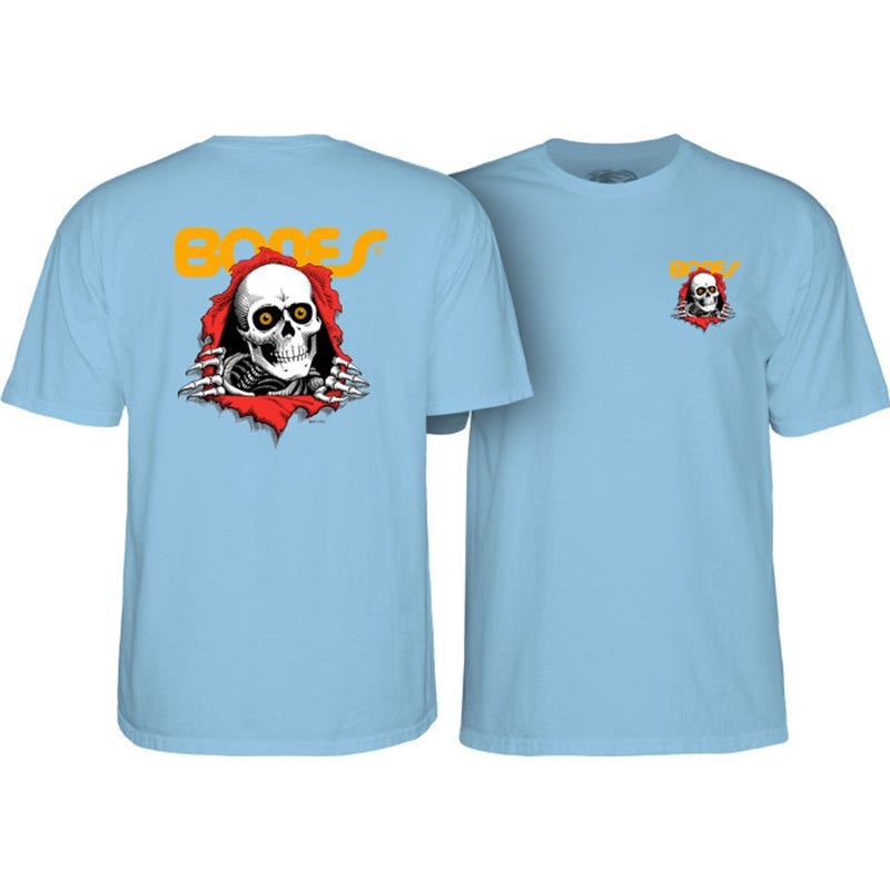 Powell Peralta Ripper Powder Blue Short Sleeve T-Shirt Small