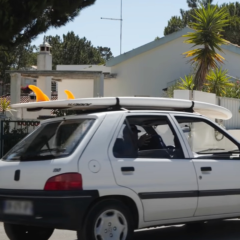 Tie Downs / Straps – FCS SUP Soft Racks w/ D-Ring – Black/Blue