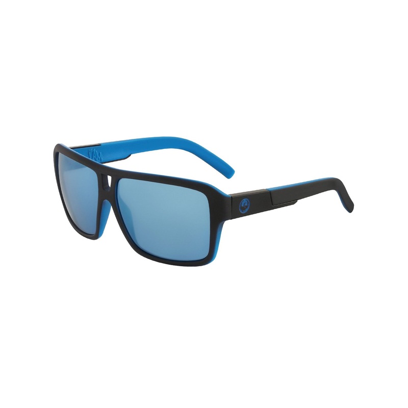 The Jam Sunglasses O/S MATTE BLACK SKY BLUE ION