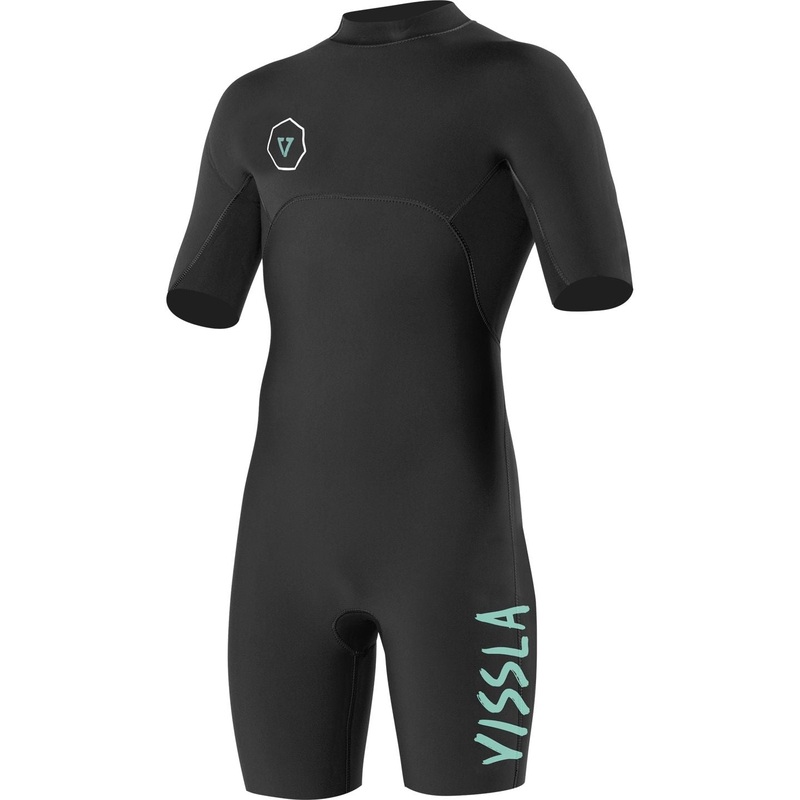 2/2 Youth Vissla Short Sleeve Spring Wetsuit Back Zip – Black 6