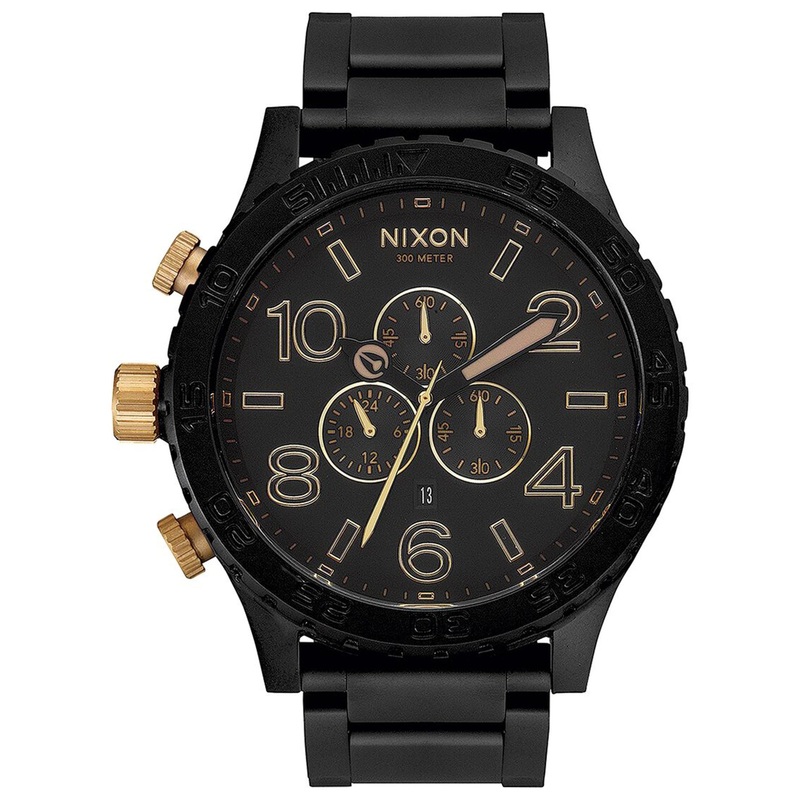 The 51-30 Chrono Watch O/S MATTE BLACK/GOLD (1041)