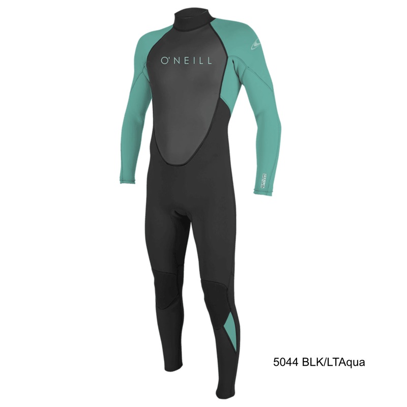 3/2 Youth O’Neill REACTOR-2 Back Zip FULL – Blk/Lt Aqua/Z94 4