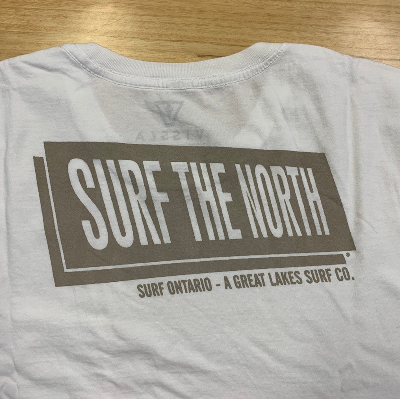 Vissla Established Surf the North T-Shirt – Chambray Light Blue S