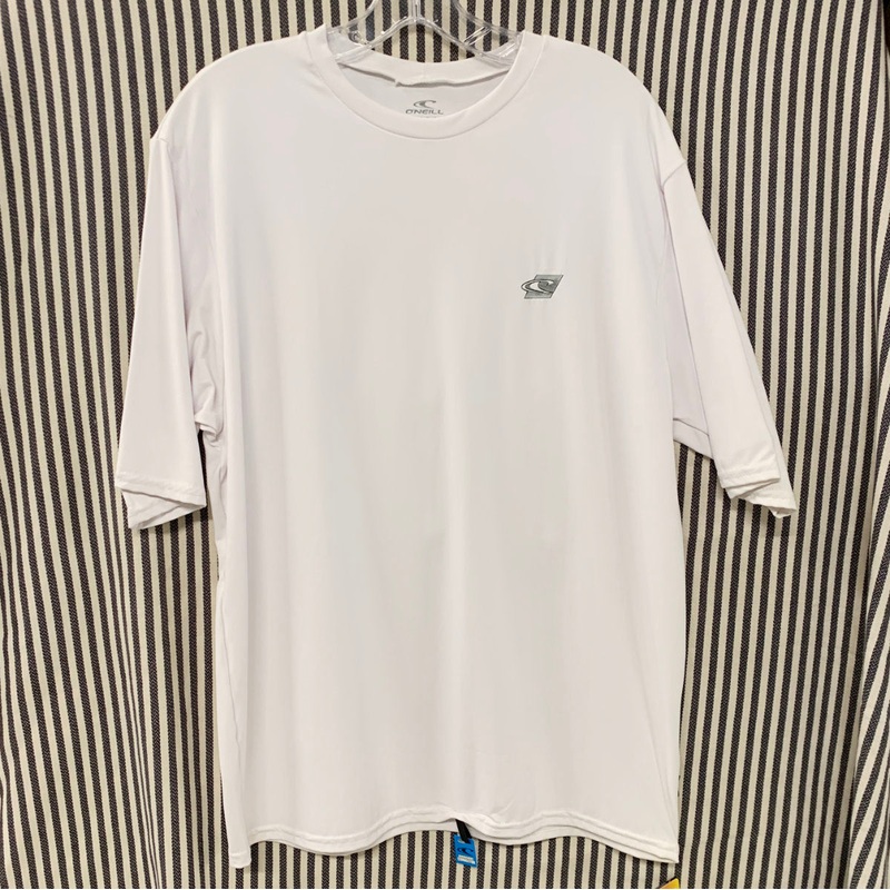 Mens Rashies O’Neill Skins S/S Rash Tee – White XL