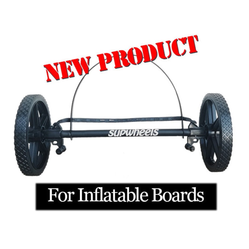 SUP Wheels EVOLUTION X – Inflatable, windsurfers – extended axle (Walk or Bike)