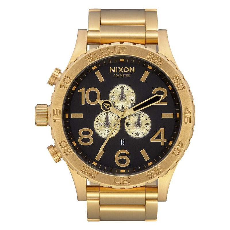 The 51-30 Chrono Watch O/S ALL GOLD/BLACK (510)