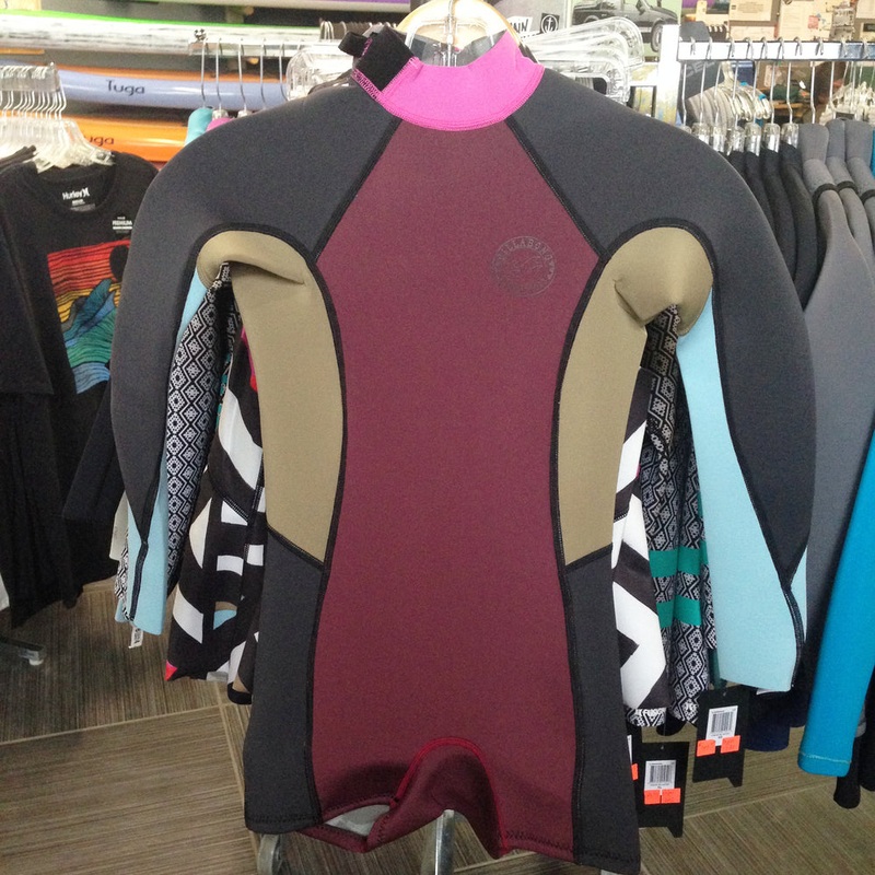 2mm Springsuit Billabong TEEN Surf Capsule Fever L/S Shorty Mulberry – USED** 14