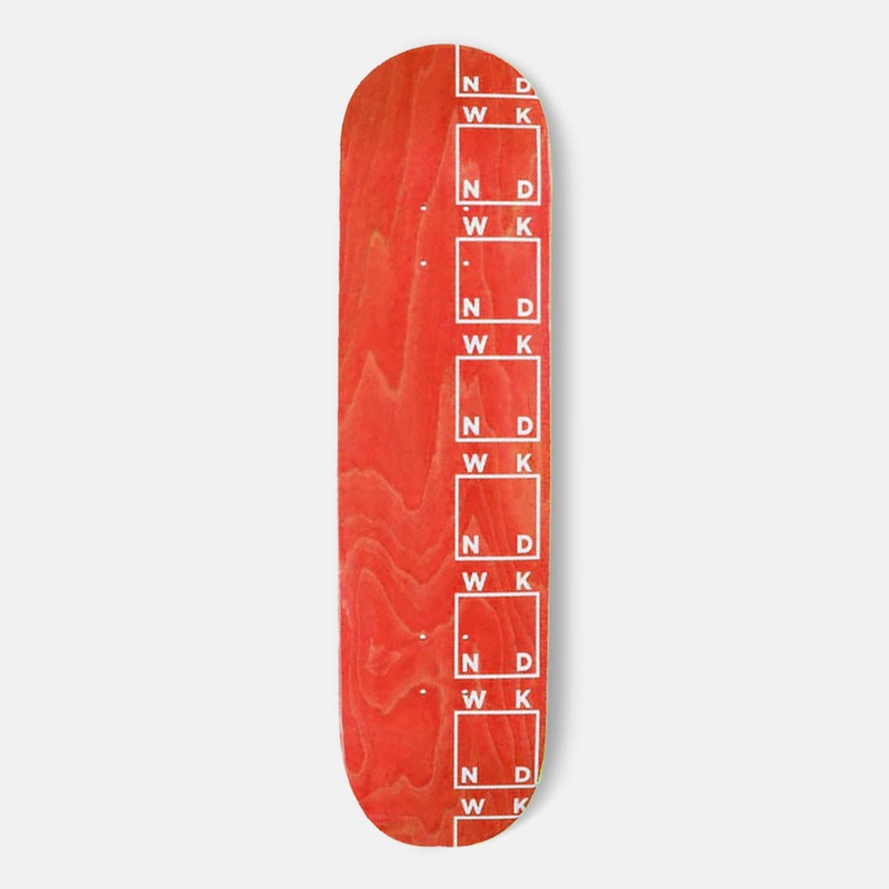 WKND Skateboards – 8.0″ Side Logo Skateboard Deck – Red