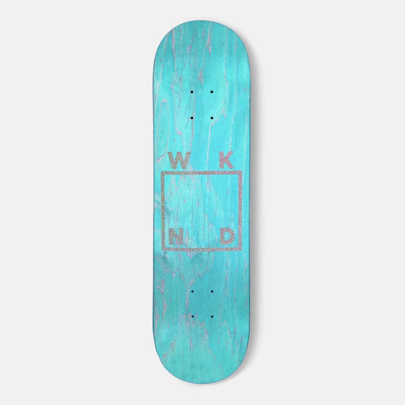 WKND Skateboards – 8.25″ Glitter Logo Skateboard Deck – Various Stains Green