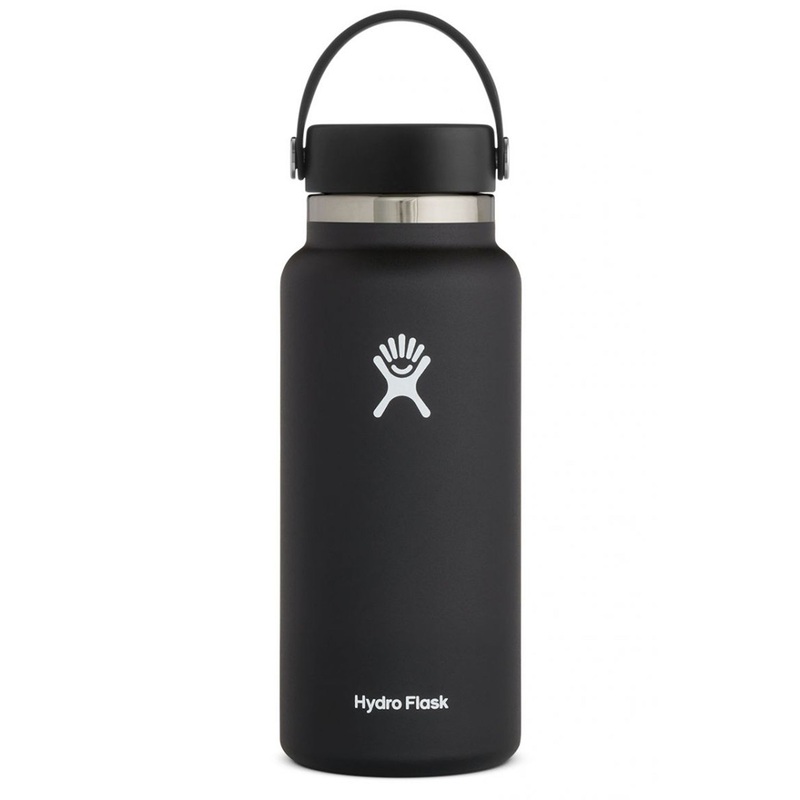 32oz Wide Mouth with Flex Cap Black Bottle 32OZ BLACK