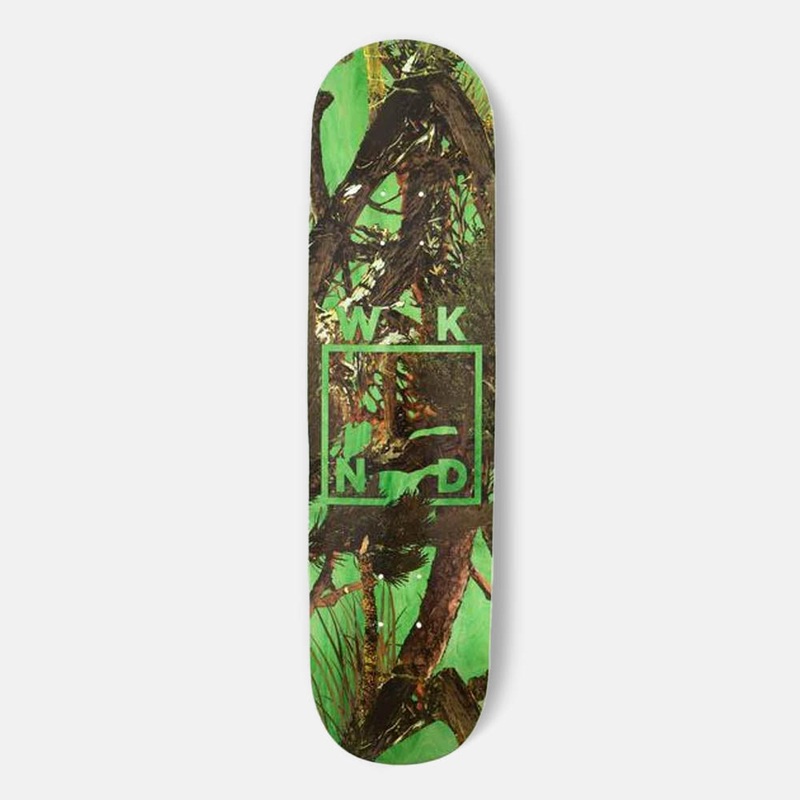 WKND Skateboards – 8.0″ Camo Logo Skateboard Deck – Various Stains Green