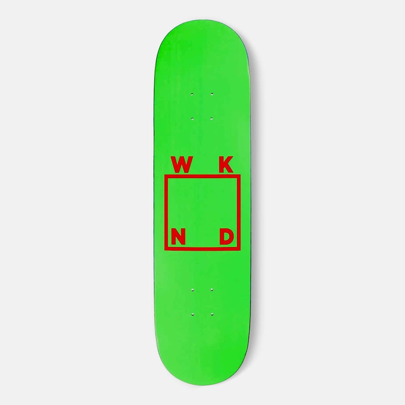 WKND Skateboards – 8.25″ Logo Skateboard Deck – Green / Orange