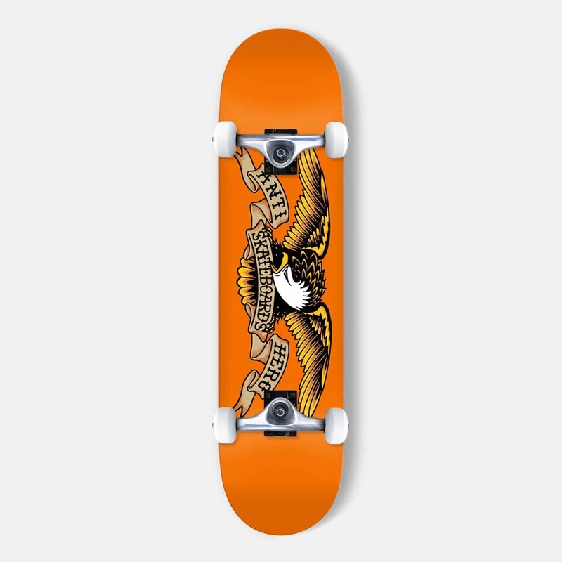 Anti Hero Skateboards – 7.75″ Classic Eagle Complete Skateboard – Orange