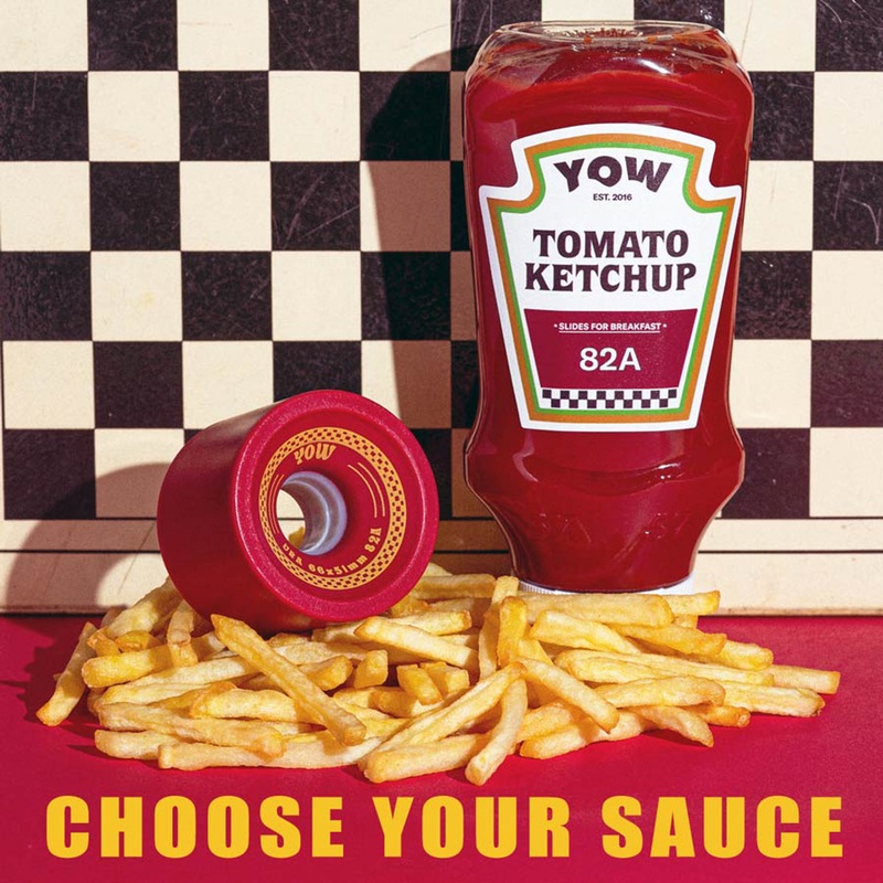 YOW Ura WHEEL PACK 66mm x 51mm Ketchup 82a