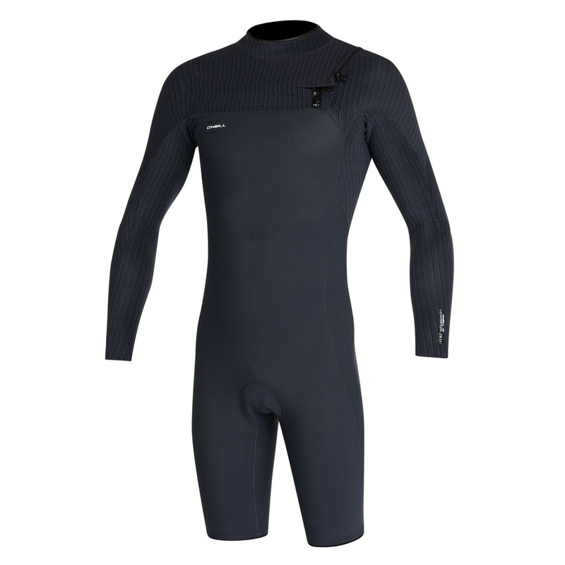 2mm Mens O’Neill HYPERFREAK Chest Zip Long Sleeve Springsuit – Black S