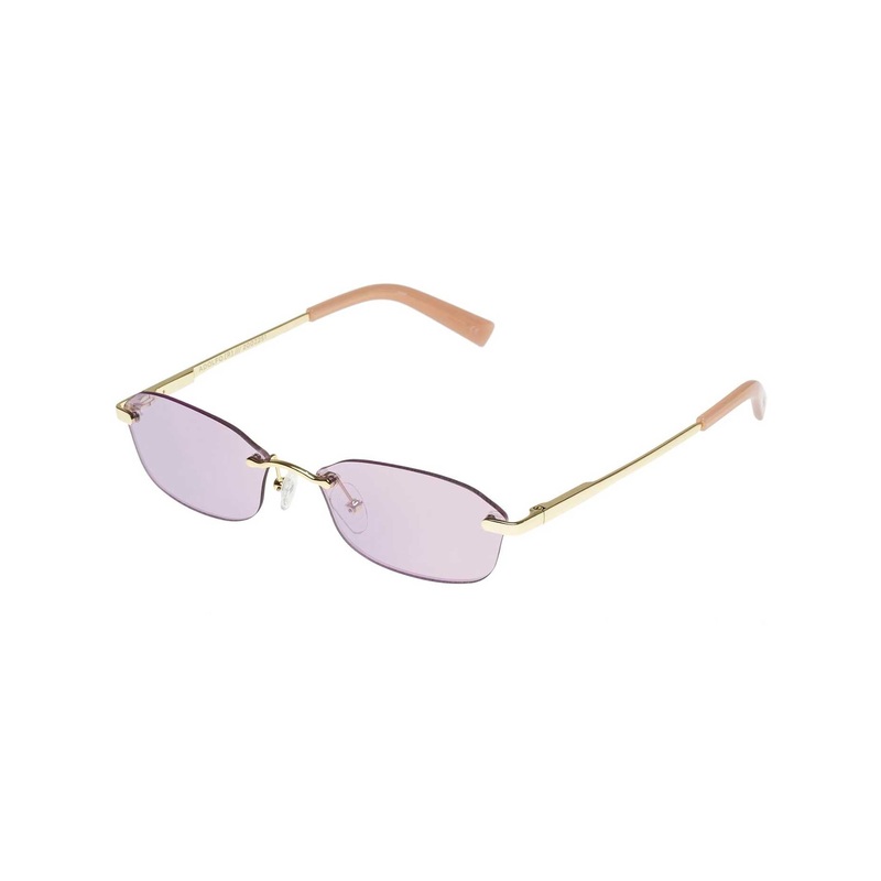 Adolfo Sunglasses O/S BRIGHT GLD/ORCHID MIRROR