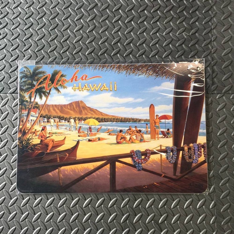 Aloha Hawaii (beach scene) sign