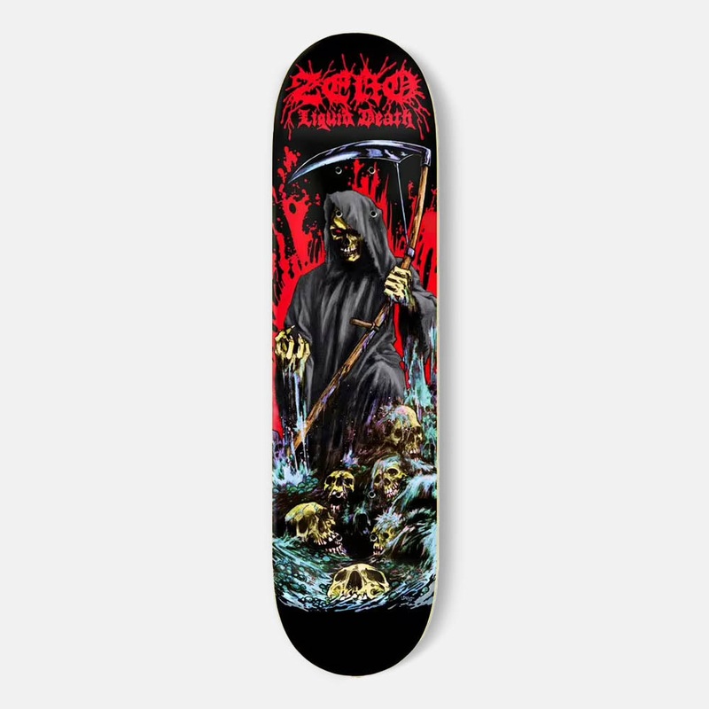 Zero Skateboards – 8.25″ Liquid Death Adam Arunski Skateboard Deck
