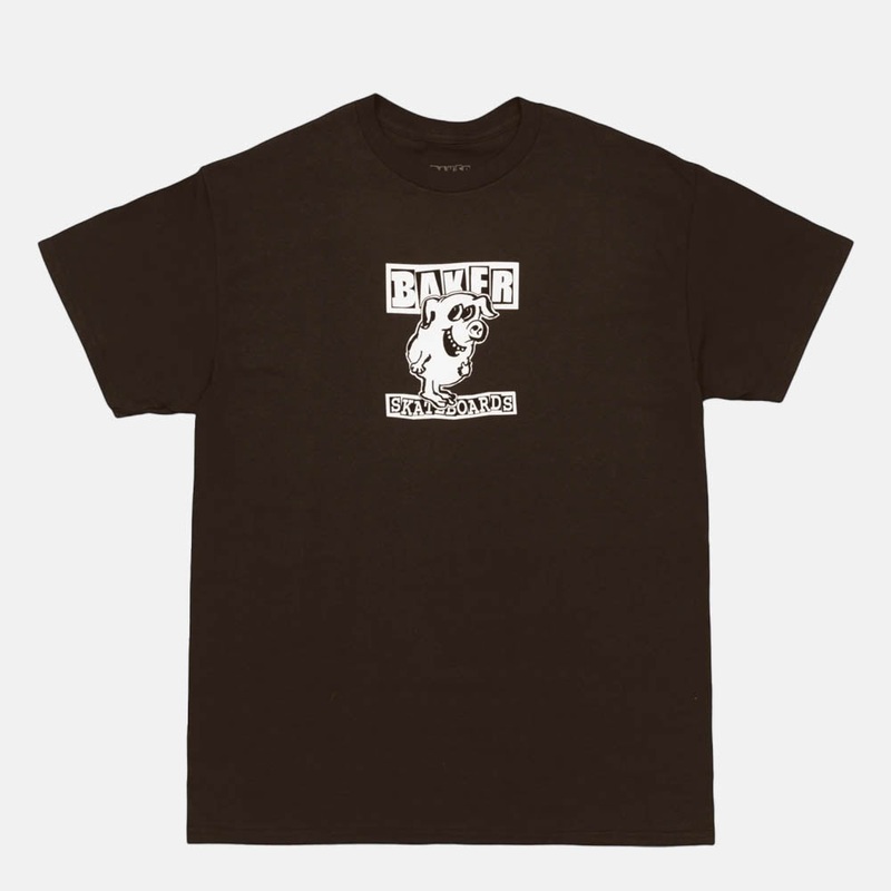 Baker Skateboards – Calamities T-Shirt – Dark Brown Small