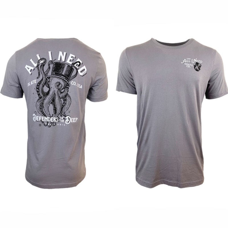 All-I-Need Skateboards Defenders Of The Deep T-Shirts Small