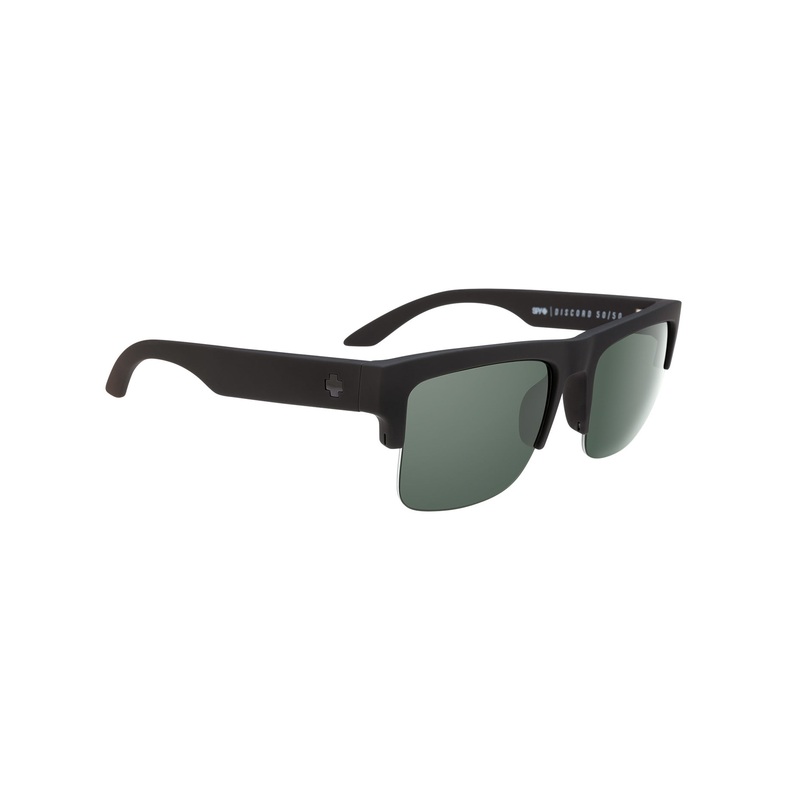 Discord 5050 Polarized Sunglasses O/S SFT MTTE BLK/GRAY GRN POL