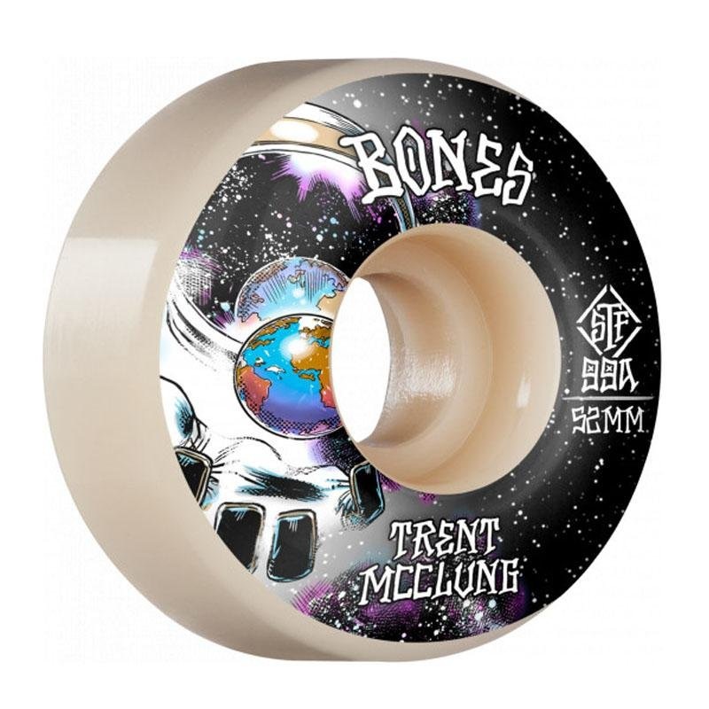Bones 52mm 99a PRO STF Trent McClung Unknown V1 Standard Skateboard Wheels 4pk
