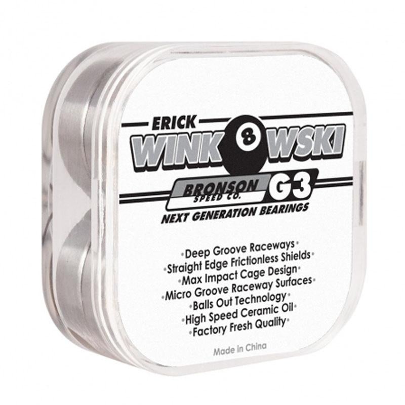 Bronson Speed Co. Erick Winkowski Pro G3  Skateboard Bearings (8 Pack)