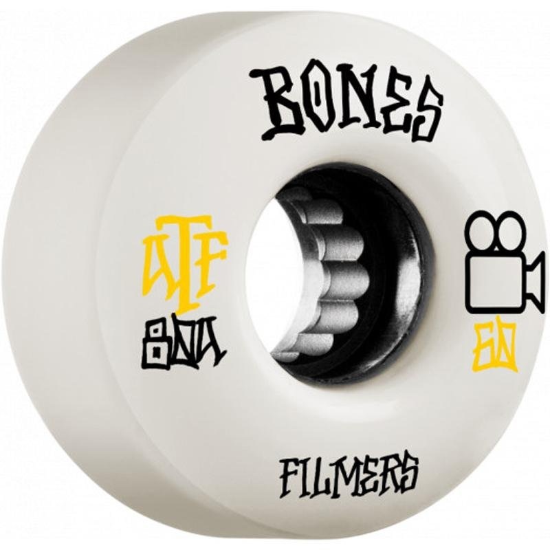 Bones 60mm 80a ATF Filmers Skateboard Wheels 4pk