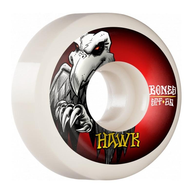 Bones 60mm 84b PRO SPF Hawk Falcon II P5 Sidecut Skateboard Wheels 4pk