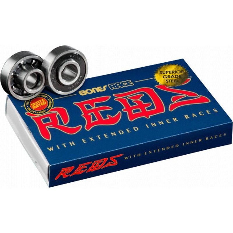 Bones RACE REDS Skateboard Bearings (8 Pack)