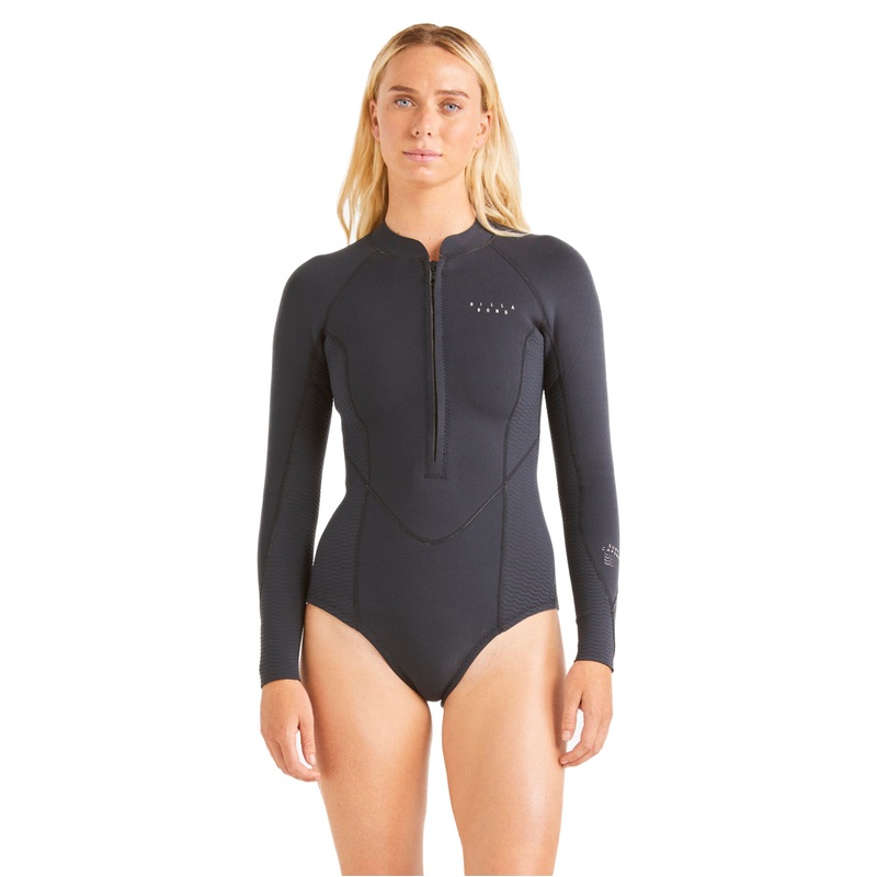 2/2mm Womens Billabong Salty Daze L/S Spring Black 2
