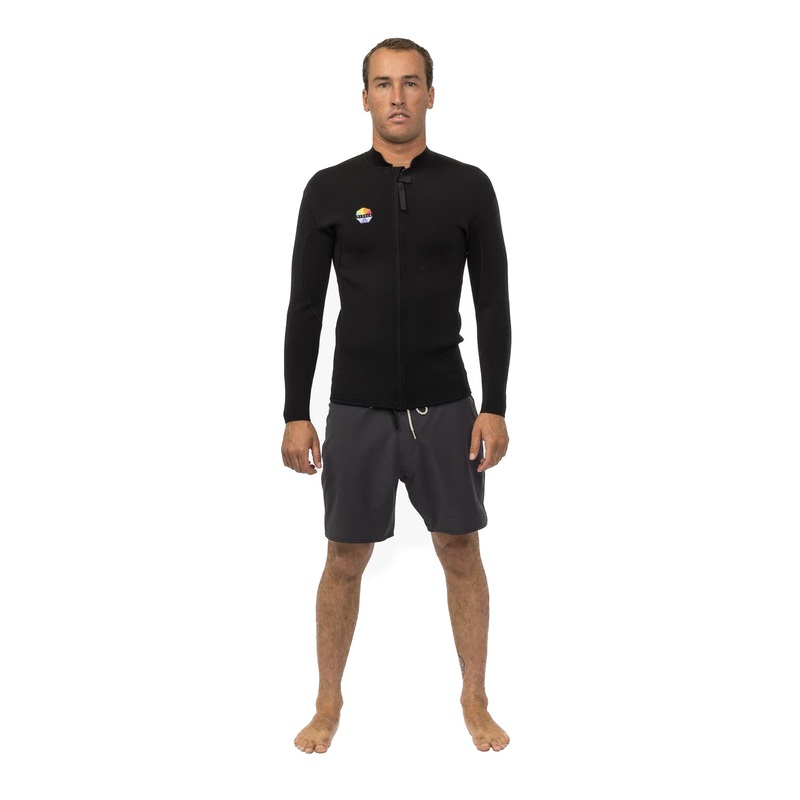 2mm Mens Vissla Solid Set Front Zip Jacket – DST – Dark Slate M