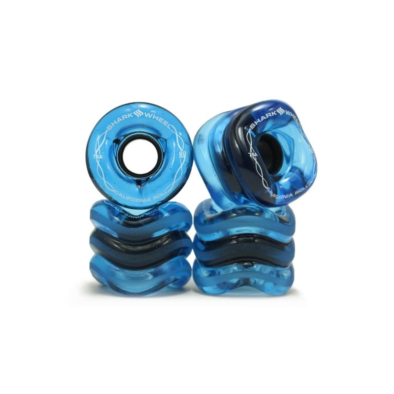 Shark California Roll Skateboard Wheels 4 Pack 60mm 78a Sapphire