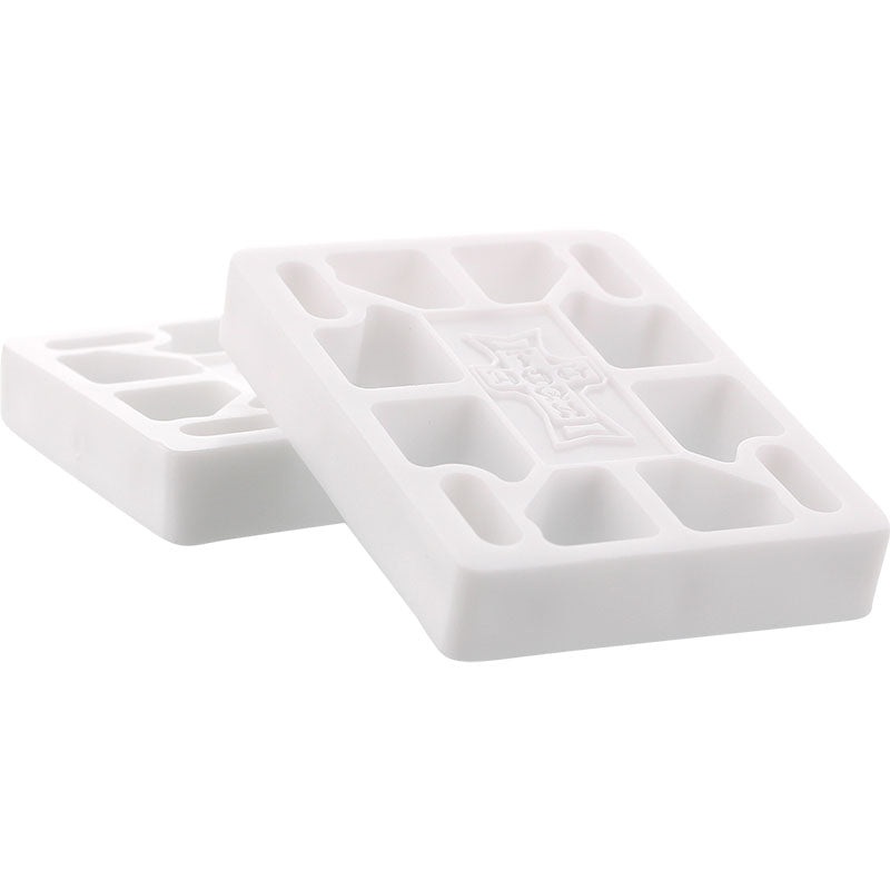 Dogtown 1/8″ (WHITE) Hard Skateboard Riser Pads 2pk