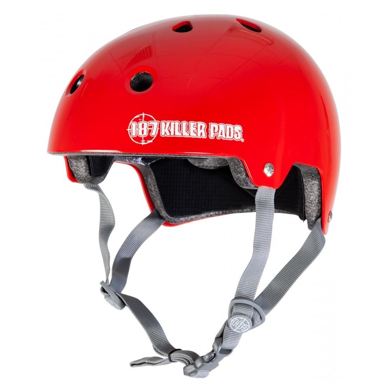 187 Killer Certified Helmet Gloss Red Adults Large/Extra Large