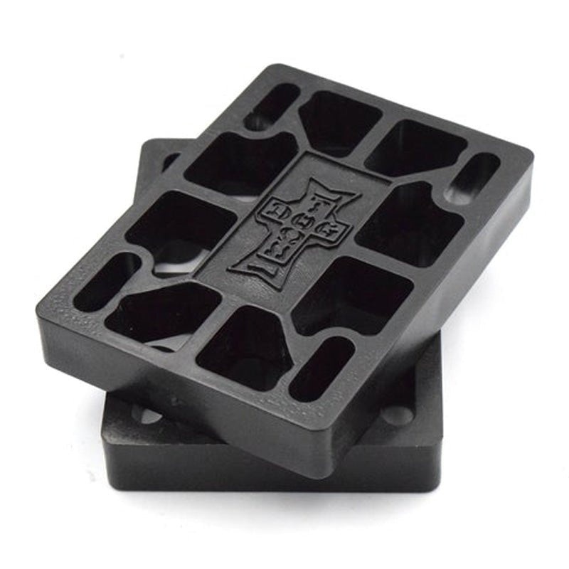 Dogtown 3/8″ (BLACK) Hard Skateboards Riser Pads 2pk