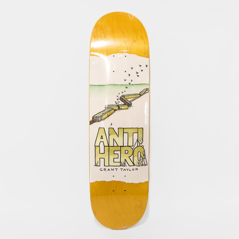 Anti Hero Skateboards – 8.38″ Grant Taylor Expressions Skateboard Deck Yellow