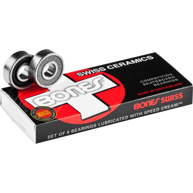 Bones Swiss Ceramic Skateboard Bearings (8 Pack)