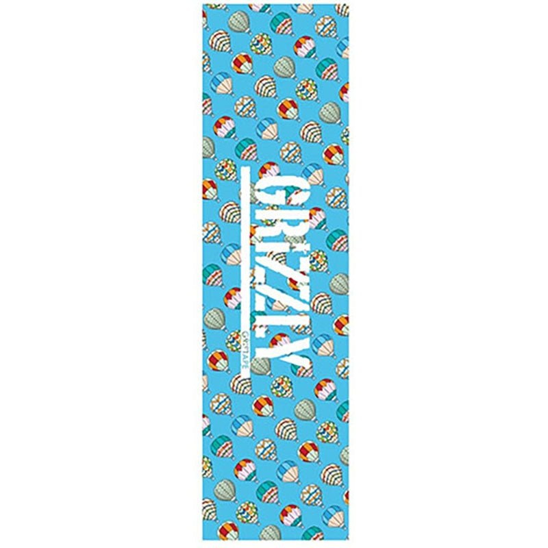 Grizzly 9″ x 33″ Hot Air Blue Perforated Skateboard Grip Tape