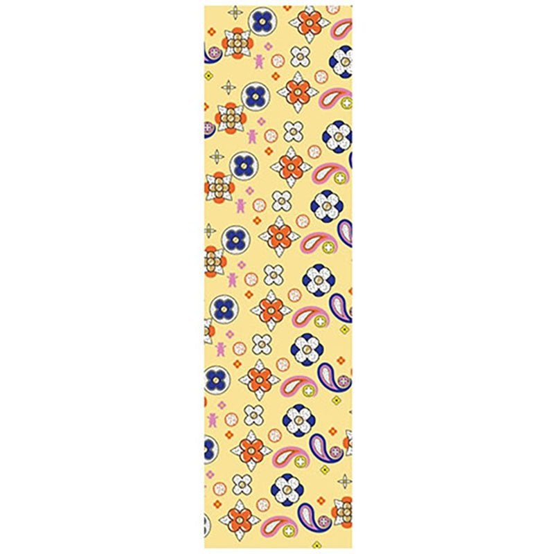 Grizzly 9″ x 33″ When In Rome Yellow Perforated Skateboard Grip Tape