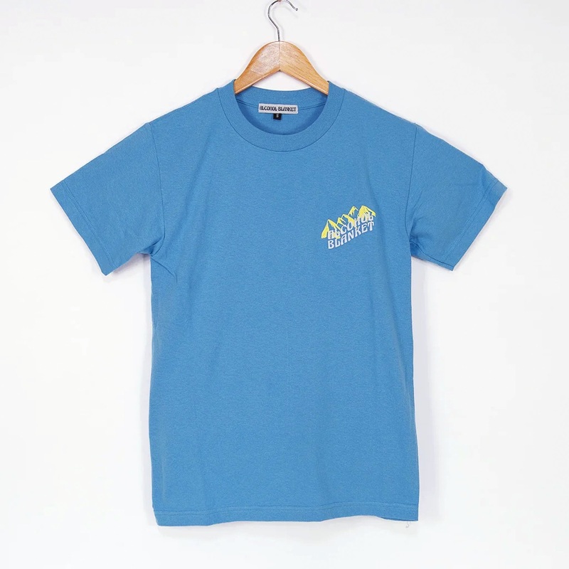Alcohol Blanket – Mountains T-Shirt – Blue Small