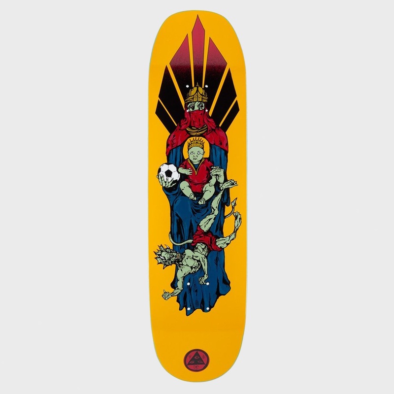 Welcome Skateboards – 8.5″ Futbol on Moontrimmer 2.0 Deck (Gold)