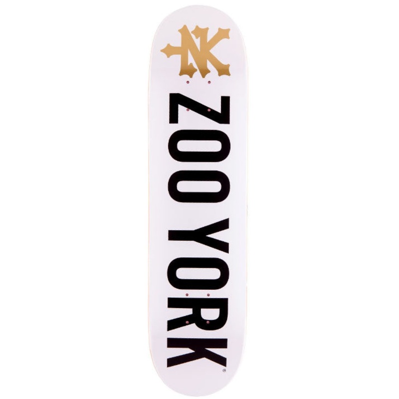 Zoo York Logo Skateboard Deck White 8″