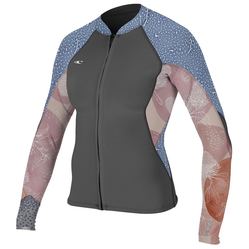 1/0.5mm Jacket Womens O’Neill Bahia wetsuit – Graph/DesertBlm/DriftBlu 4
