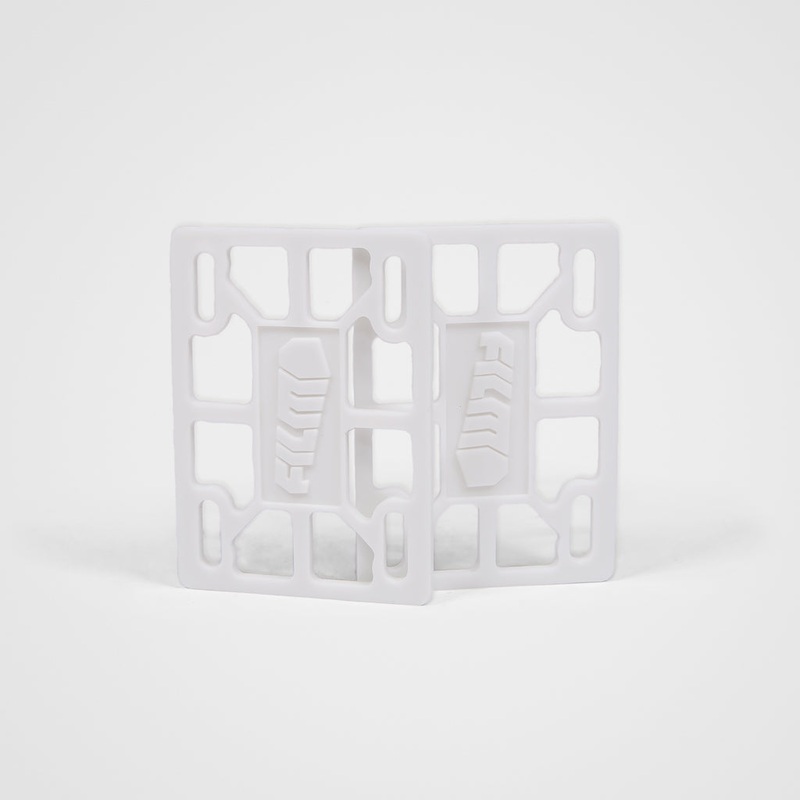 Film Trucks – 1/8″ Riser Pads – White / Glow in the Dark