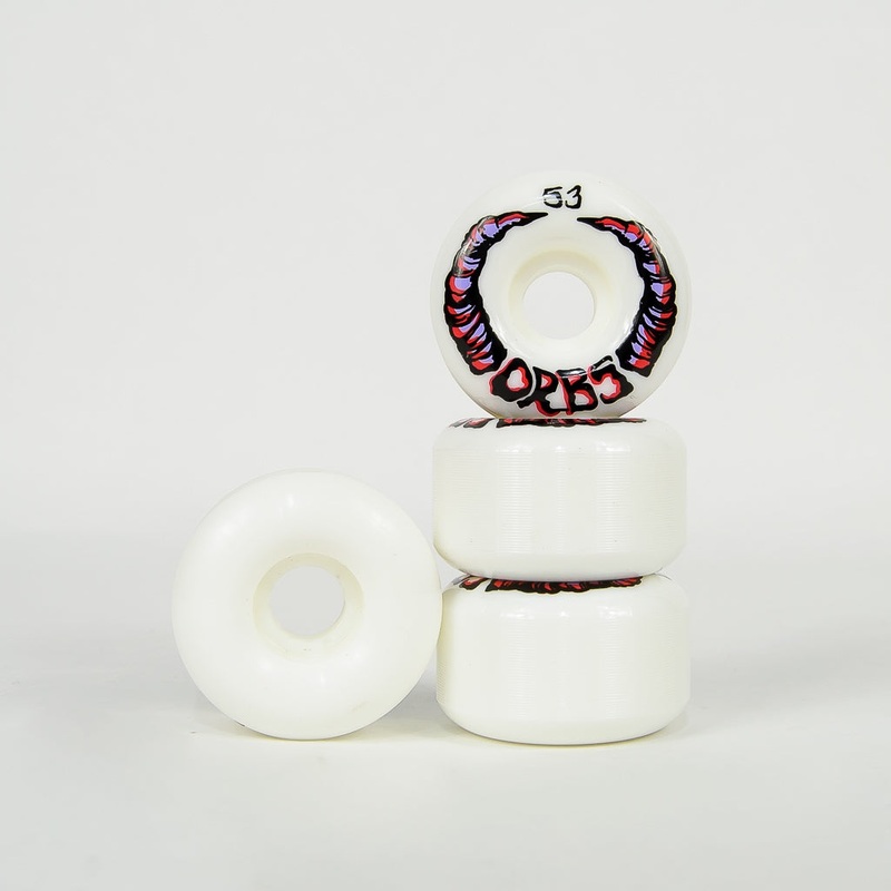 Welcome Skateboards – 53mm (99a) Orbs Apparitions Wheels – White