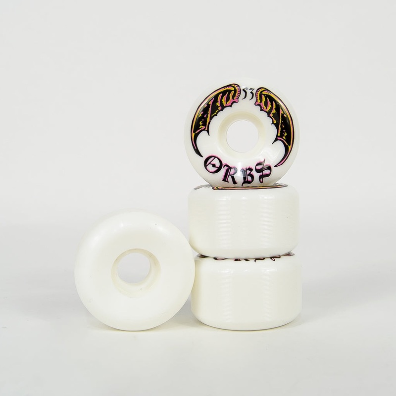 Welcome Skateboards – 53mm (99a) Orbs Specter Wheels – White